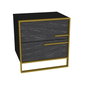 Hanah Home Mesilla de Noche Polka - Black